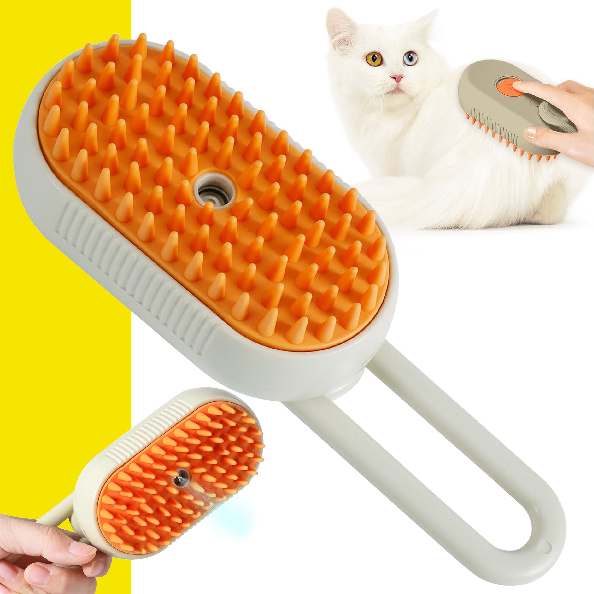 PawSteam Brush® – Cepillo masajeador para mascotas